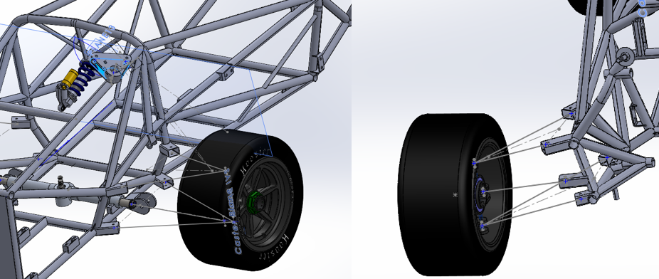 Initial suspension geometry