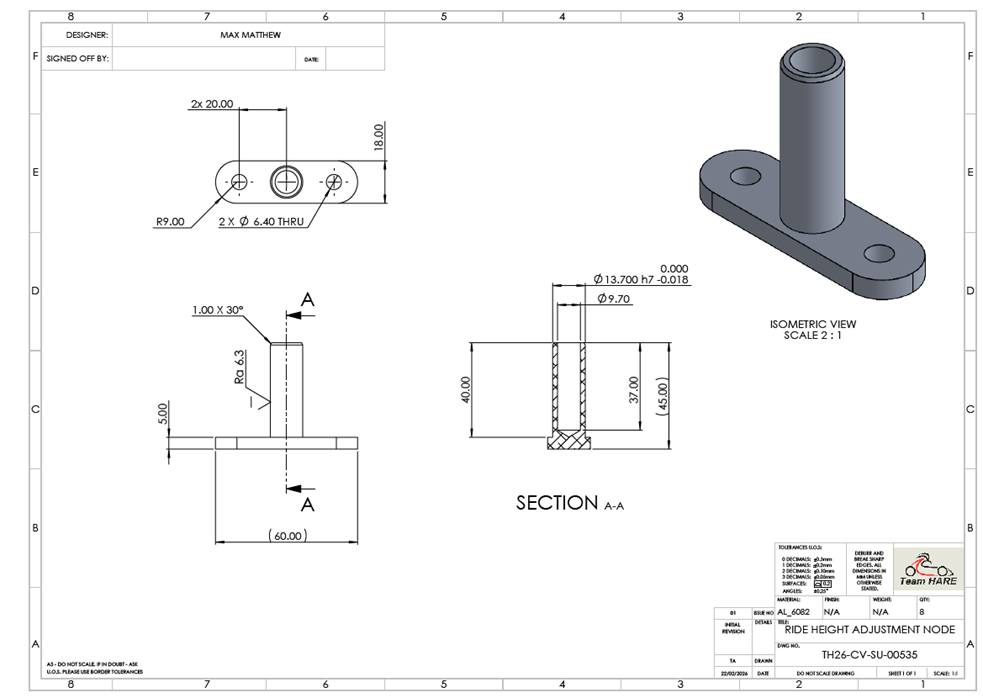 Ride Height Adjustment Node Drawing